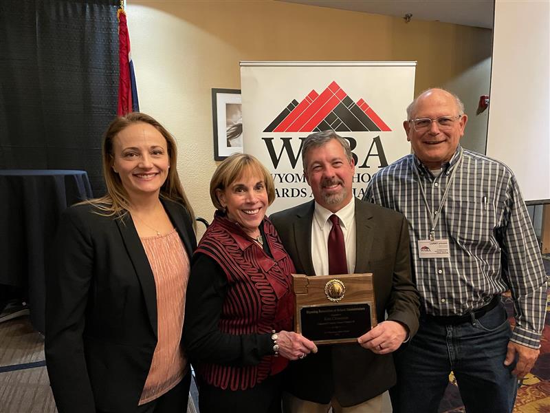 Dr. Ken Clouston recognized by the WSBA as a 2022 All Wyoming School Board Member